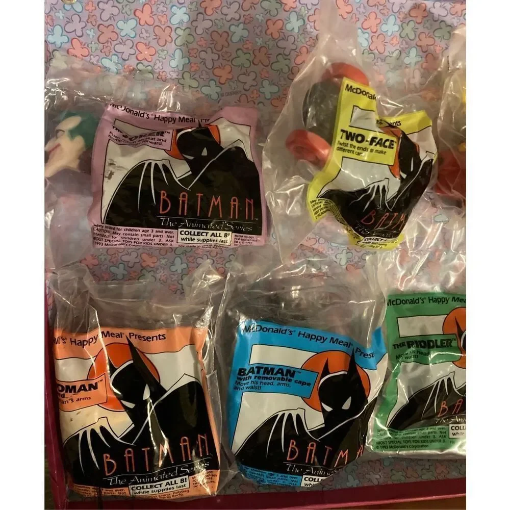 Batman Robin Joker Catwoman DC Comics Mini Collectible Dolls Happy Meal Figurine